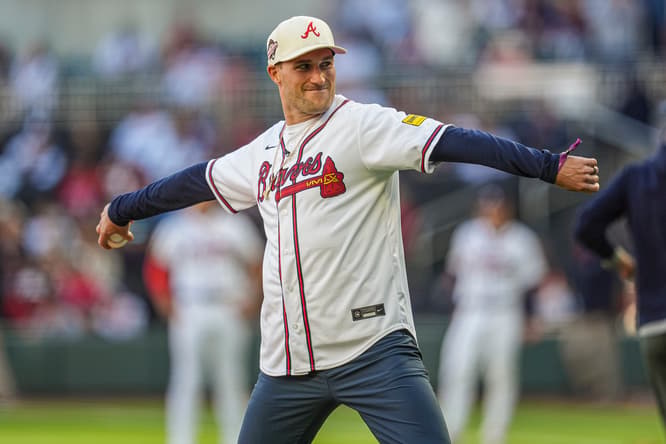 MLB: Texas Rangers at Atlanta Braves