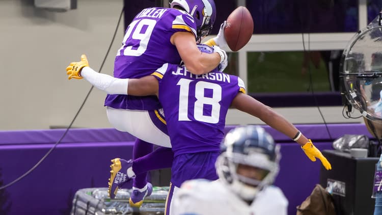 Justin Jefferson and Adam Thielen