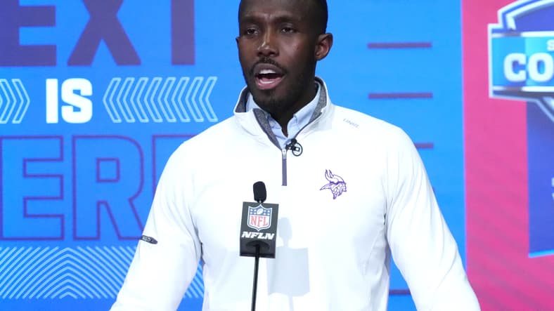Vikings GM Kwesi Adofo-Mensah Speaks at the 2023 NFL Combine