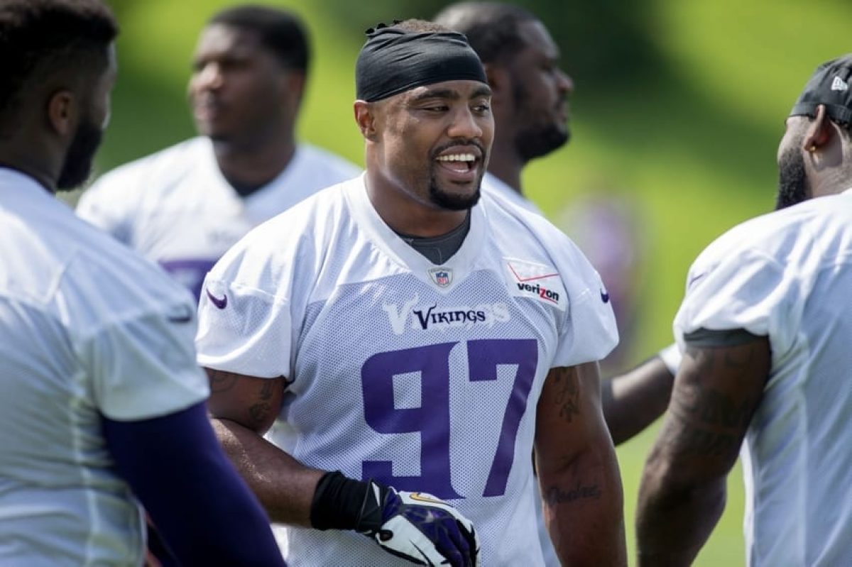 Minnesota Vikings defensive end Everson Griffen (97) before an NFL