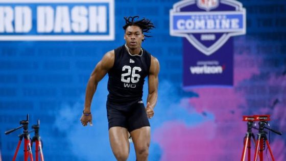 Justin Jefferson Gets Smoked in 40 Yard Dash Competition