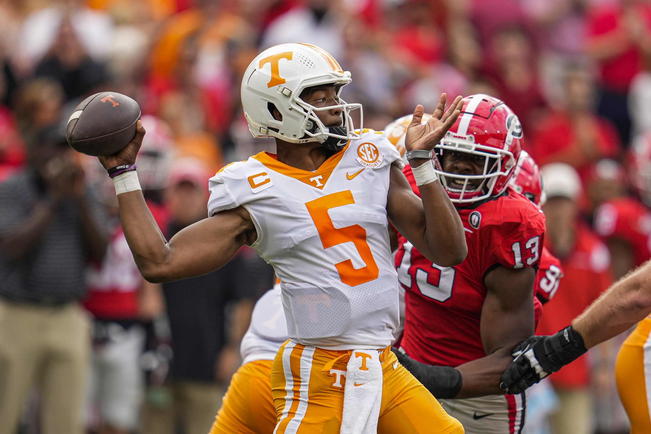 Tennessee quarterback Hendon Hooker entering NFL draft