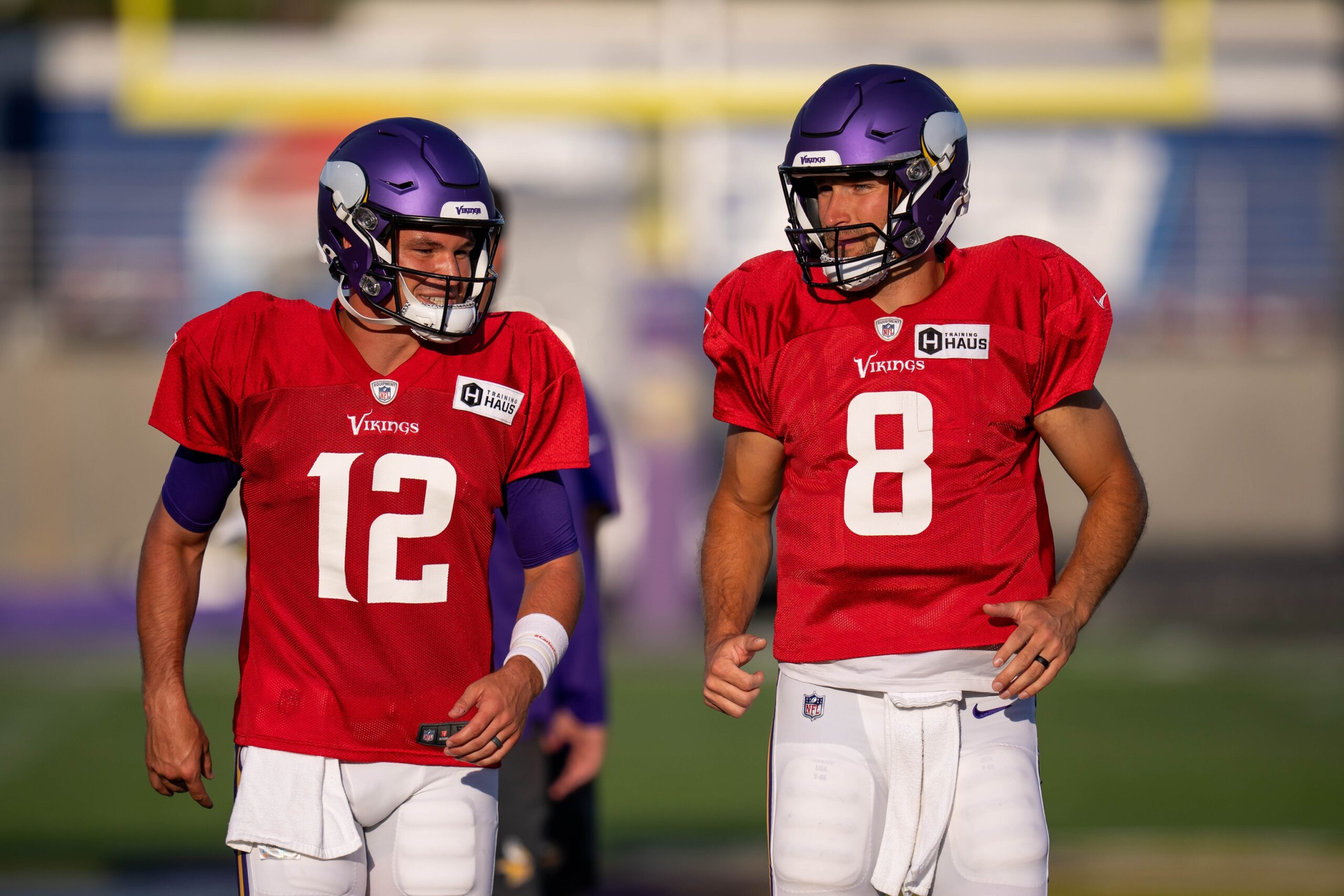 EAGAN, MN - JULY 31: Minnesota Vikings linebacker Ivan Pace Jr. (40) warms  up during Minnesota