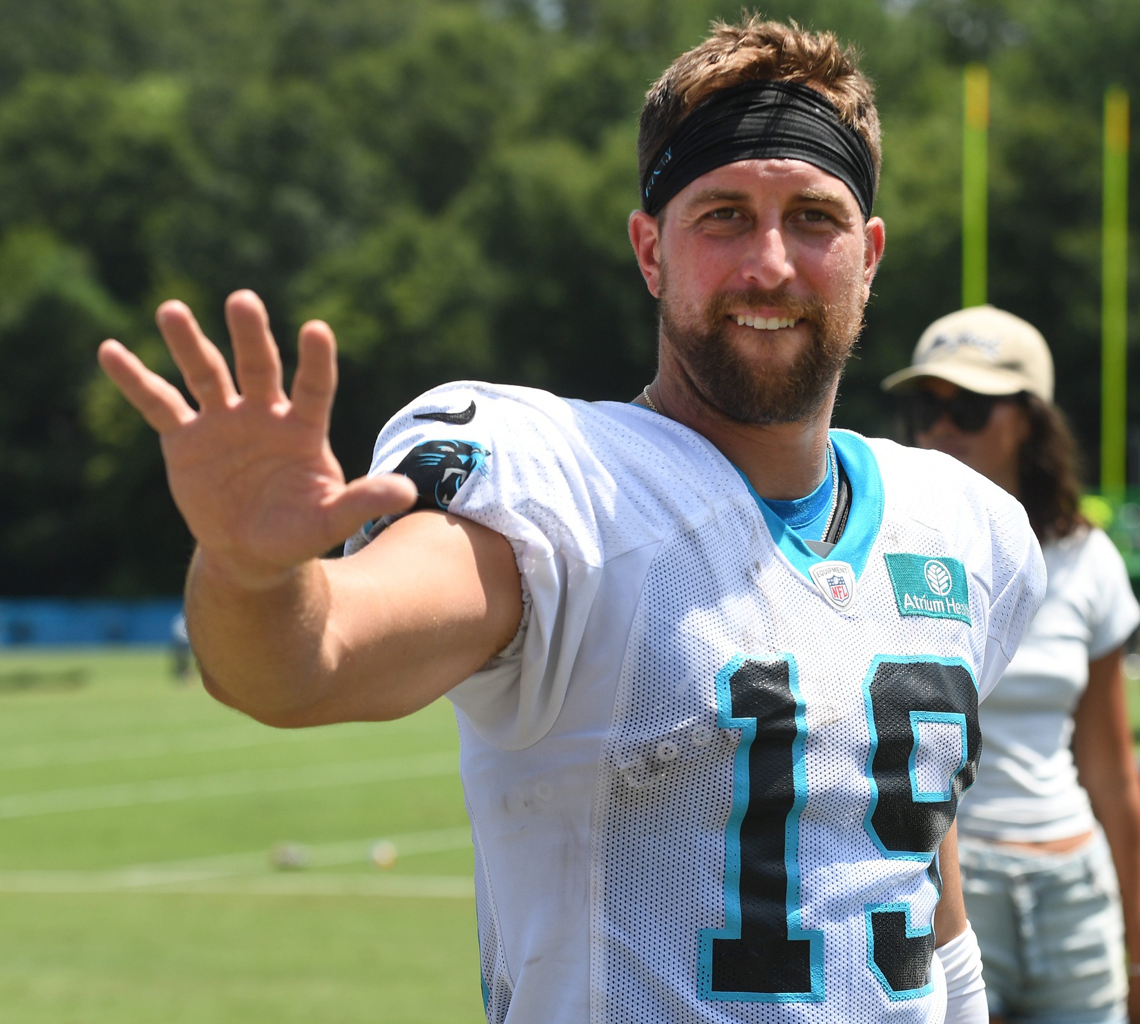 Adam Thielen Recorded His First NFL Catch As A Panther This Weekend