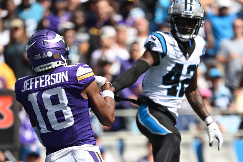 Minnesota Vikings wide receiver Justin Jefferson's second TD catch