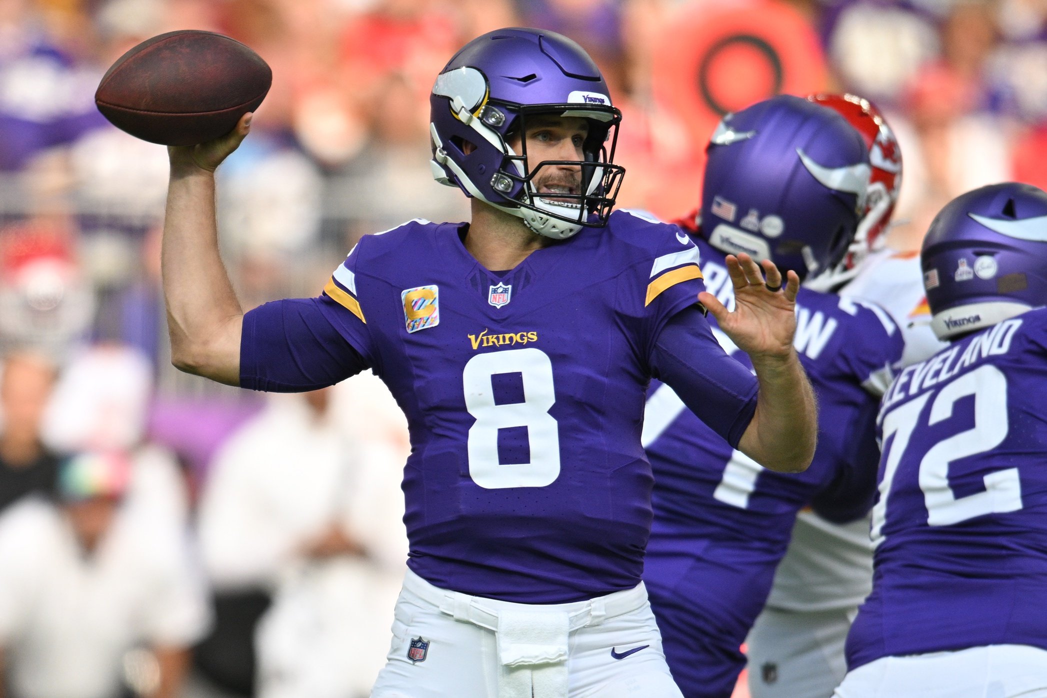 The Minnesota Vikings are in control of the NFC North by a large